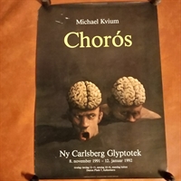 michael kvium choros udstillingsplakat ny carlsber glyptotek  1991